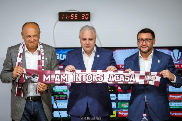 Marius Şumudică a fost prezentat oficial drept noul antrenor principal al echipei Rapid Bucureşti