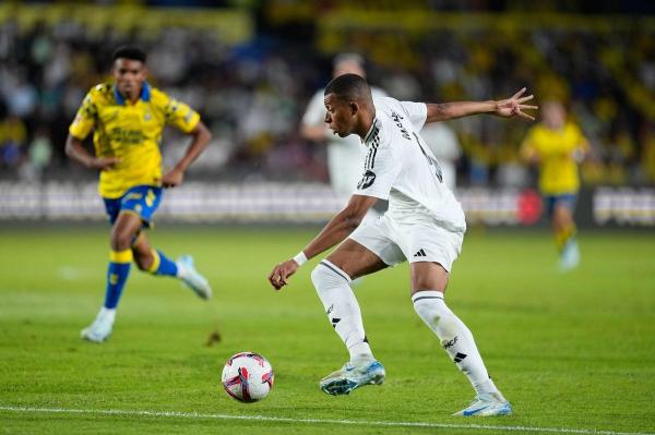 Kylian Mbappe nu a reuşit să-şi ajute echipa, pe Real Madrid, în deplasarea de la Las Palmas