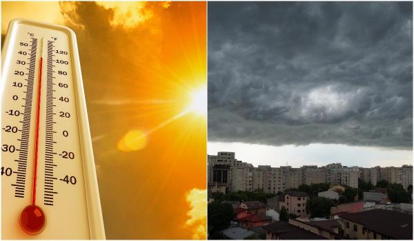 România, între potop şi caniculă. Cod portocaliu de ploi puternice pe litoral, până duminică. Vestul ţării se topeşte la 36°C