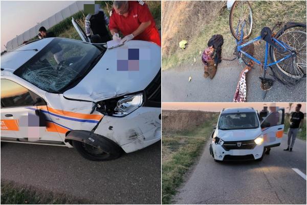 Un biciclist a fost lovit mortal de o ambulanţă privată care transporta pacienţi la dializă, în Olt