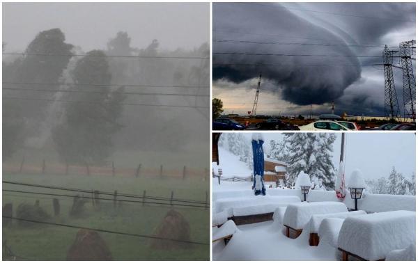 Ciclonul Boris aduce val de frig şi ninsori în România. Va ploua în câteva ore cât pentru o lună