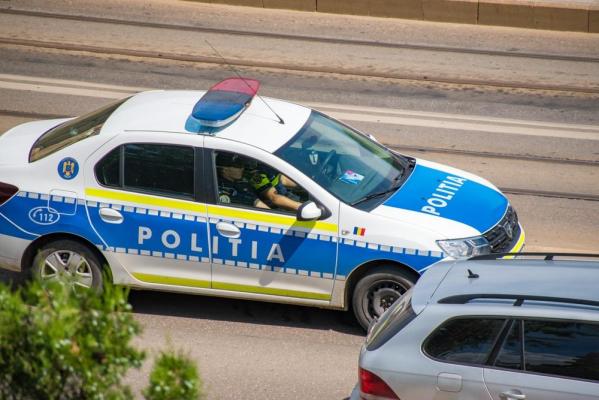 Masina de politie din România în misiune