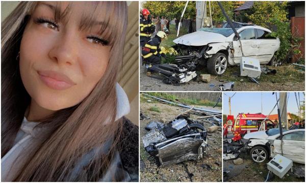 Daniela a murit într-un accident înfiorător, pe un drum din Mehedinți. Avea doar 23 de ani, locuia în Germania și venise acasă, în concediu