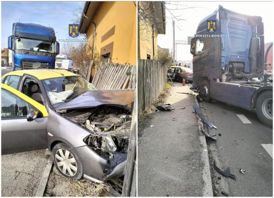 Accident tragic în Râmnicu Vâlcea. Un bărbat a murit pe loc, după ce a intrat cu maşina într-o cisternă pe DN7