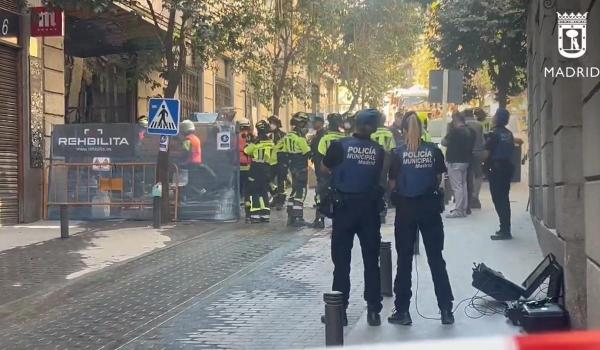 Patru persoane au murit după prăbușirea unei clădiri din centrul Madridului