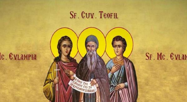 Sfinţii Mucenici Evlampie şi Evlampia sunt prăznuiţi pe 10 octombrie