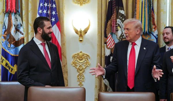 Trump l-a dat cu parfum pe președintele sirian și l-a întrebat câte soții are: "Cu voi nu se știe niciodată"