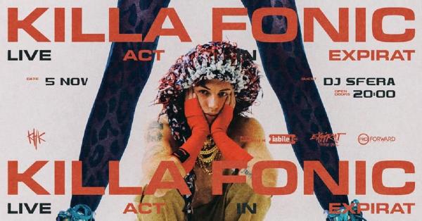 Killa Fonic susţine un concert miercuri, 5 noiembrie, în Expirat Halele Carol, din Bucureşti