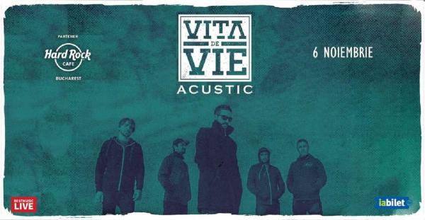 Trupa Viţa de Vie susţine un concert joi, 6 noiembrie, în Hard Rock Cafe, din Bucureşti