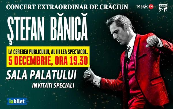 Ştefan Bănică susţine un concert vineri, 5 decembrie, la Sala Palatului din Bucureşti