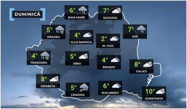 Vremea de mâine 14 decembrie în ţară