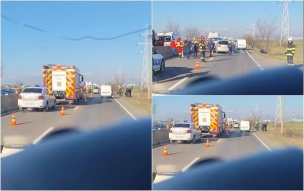 Nouă persoane, între care doi copii, au ajuns la spital în urma accidentului în lanţ în Prahova