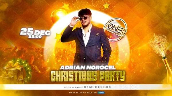Adrian Norocel întreţine atmosfera la o petrecere specială de Crăciun organizată joi, 25 decembrie, în One Club din Bucureşti