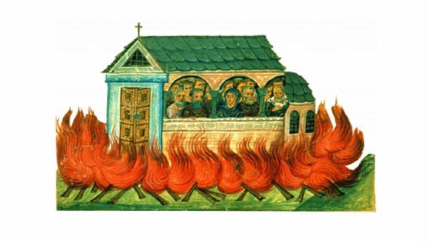 Sfinţii 20.000 de mucenici arşi în Nicomidia sunt prăznuiţi pe 28 decembrie