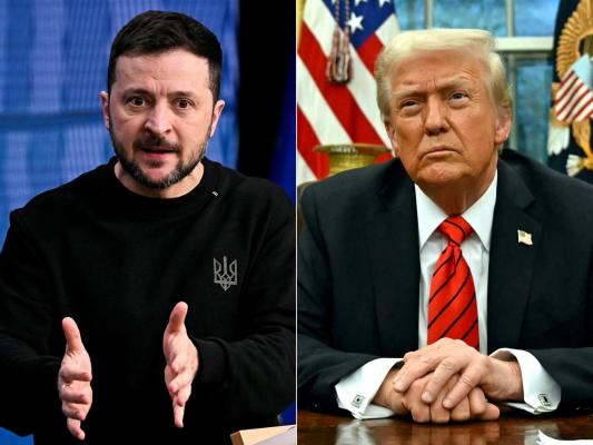 Donald Trump şi Volodimir Zelenski