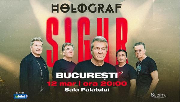 Trupa Holograf susţine un concert miercuri, 12 martie, la Sala Palatului din Bucureşti