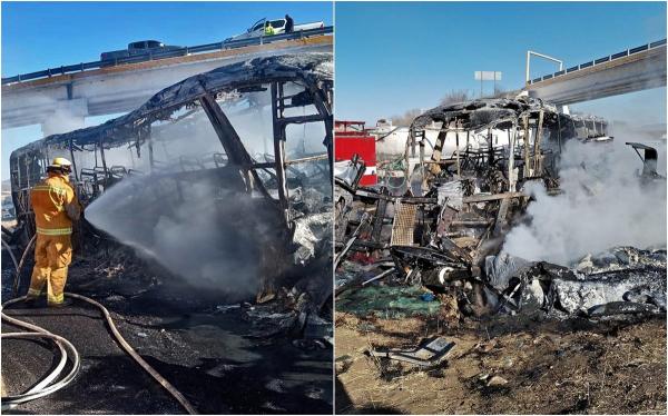 Carnagiu tras la indigo, în Mexic. Zeci de oameni au murit în două accident similare de autobuz, la câteva ore distanță