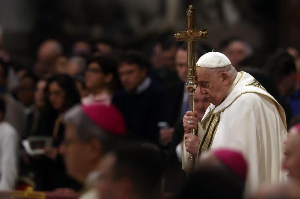 Papa Francisc, în timpul unei ceremonii