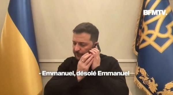 Președintele Volodimir Zelenski a primit un apel neașteptat de la omologul său francez, Emmanuel Macron, în timp ce vorbea cu jurnaliștii, potrivit Ukrainska Pravda şi BFMTV.