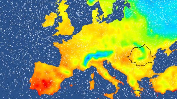 Harta României temperaturi