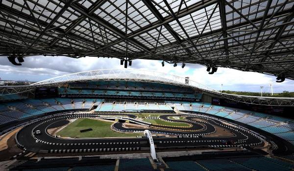 Accor Stadium, din Sydney, înainte de Race of Champions 2025