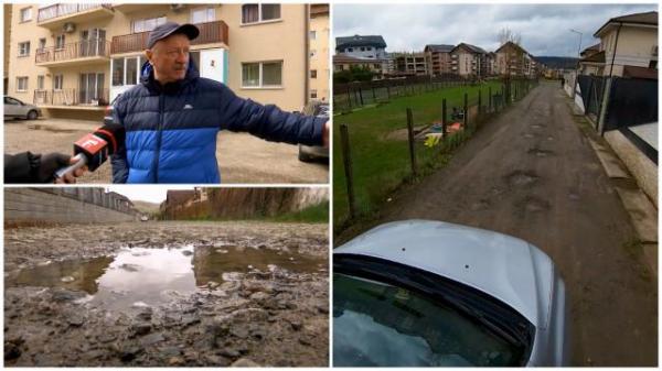 Ce trebuie să facă locuitorii din Floreşti ca să aibă asfalt în faţa blocului. "Nimeni nu-i de acord să cedeze"