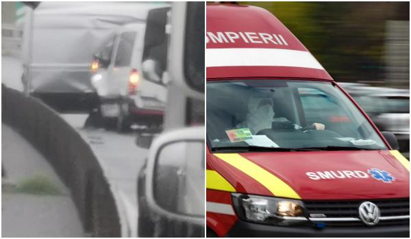Accident cu 11 victime, în care au fost implicate trei autovehicule, în Arad. Planul Roşu de intervenţie, activat