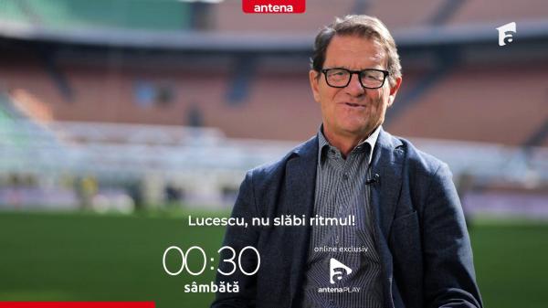 Florin Răducioiu, interviu exclusiv cu Fabio Capello pe San Siro, într-o nouă ediţie SuperMondial, la Antena 1