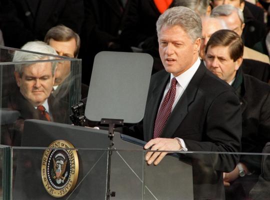Pe 11 iulie 1997, președintele Statelor Unite, Bill Clinton, vine într-o vizită scurtă de opt ore la București