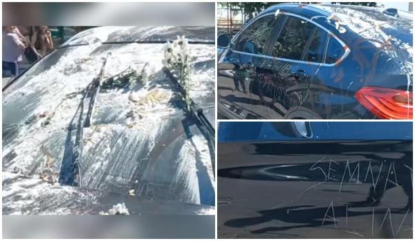 O vâlceancă, supărată că a înşelat-o soţul, s-a răzbunat pe BMW-ul bărbatului: "Să te saturi"