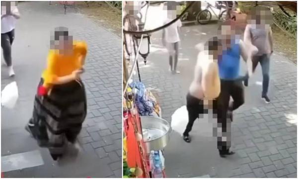 Răfuială cu macete în Mureș: două clanuri rivale s-au bătut cu săbii şi cuţite, într-un ştrand din Reghin