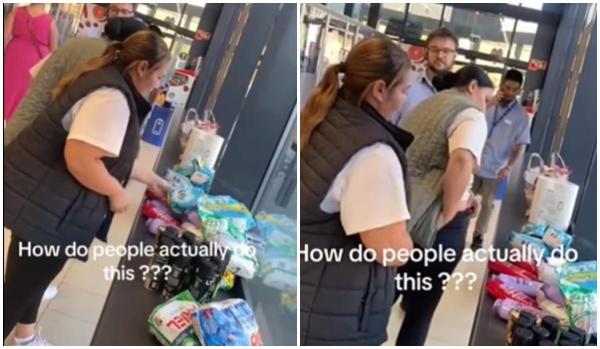Două românce, virale pe net după ce au fost prinse furând dintr-un Lidl în UK. Scoteau marfa din pantaloni
