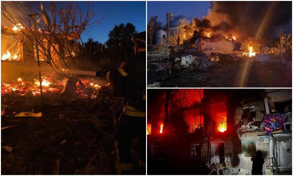 Rusia a atacat Ucraina cu 537 de drone şi 45 de rachete. Distrugeri şi zeci de victime în Zaporojie și Dnipro