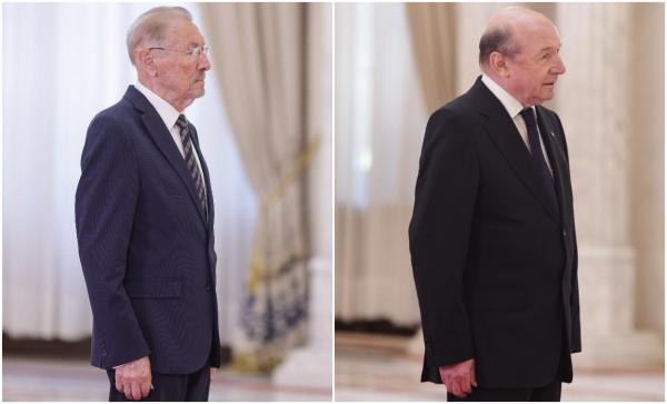 Emil Consantinescu și Traian Băsescu i-au adus un ultim omagiu fostului președinte Ion Iliescu