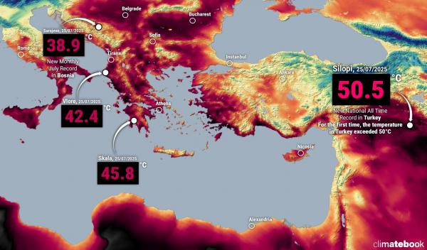 Am traversat a treia cea mai caldă lună iulie din istorie. Iar încălzirea va continua, avertizează Copernicus