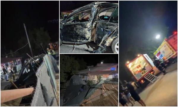 Groază în Piatra-Olt: nouă victme, după ce un șofer de 19 ani a spulberat cu mașina o terasă plină de oameni