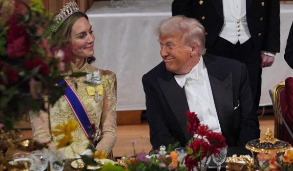 Momentul viral în care Trump se uită la Prinţesa Kate în timpul dineului regal: Atât de radiantă şi sănătoasă
