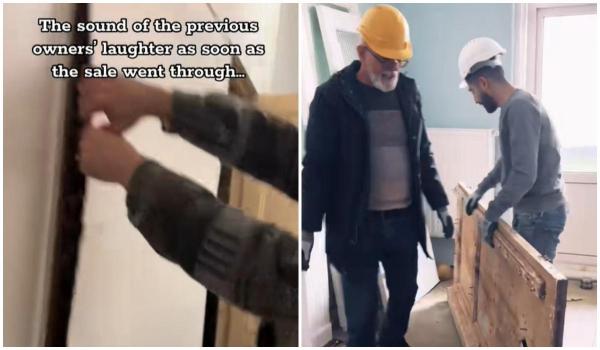 Au cumpărat o casă din anii 30 şi au început să o renoveze. "Surpriza" găsită în spatele unui perete fals