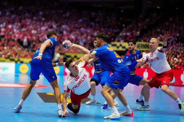Handbal masculin: România, învinsă de Danemarca, la EURO 2026