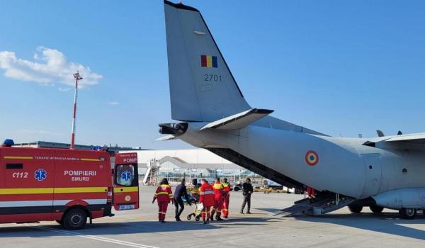 România, gata să ajute Elveţia. 6 tineri arşi vor fi transportaţi cu o aeronavă Spartan la Paris