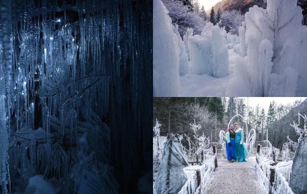 Satul care s-a transformat într-un regat de gheață. Ideea inedită avută de un localnic