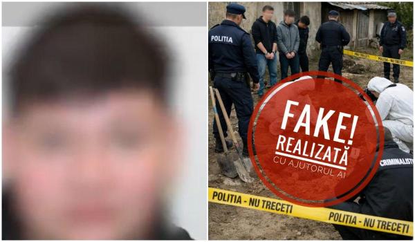 Poliţia Română, după ce o fotografie realizată 100% cu AI a crimei din Timiş a făcut turul internetului