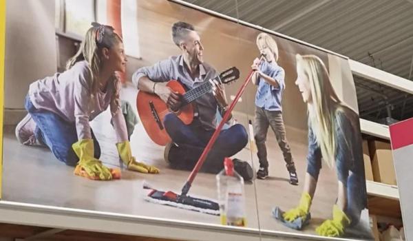 Afiş sexist în care femeile fac curăţenie şi băieţii se distrează, criticat. Reacţia Leroy Merlin