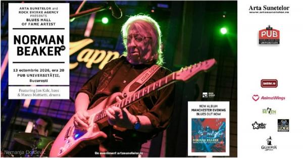 Norman Beaker susţine un concert marţi, 13 octombrie, în The Pub Universităţii din Bucureşti