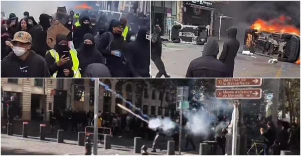 Proteste violente și zeci de arestări în Franţa. Manifestanții au ocupat primăria din Marsilia