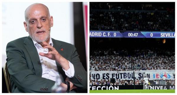 Javier Tebas, şeful La Liga, luat la ţintă de fanii lui Real Madrid