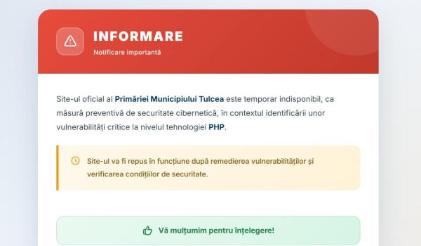 O primă instituție din România își închide temporar site-ul după alerta cibernetică mondială