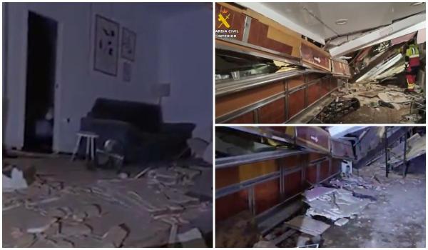 Un bar s-a prăbușit peste clienți, în Spania: zeci de oameni, prinşi sub dărâmături. 11 au ajuns la spital
