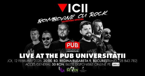 Trupa Vicii susţine un concert joi, 12 februarie, în The Pub Universităţii din Bucureşti