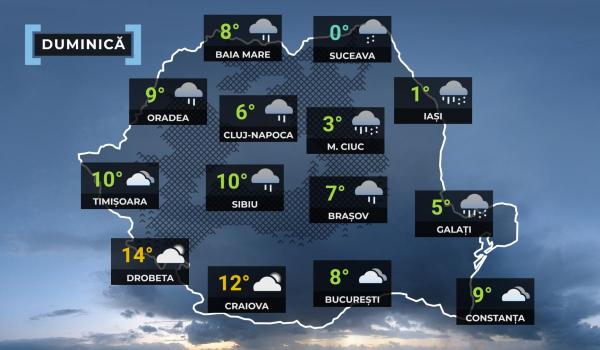 Vremea de mâine 8 februarie în ţară